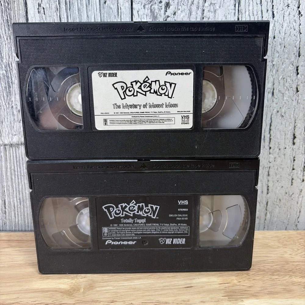 Vintage Pokemon Movies VHS
